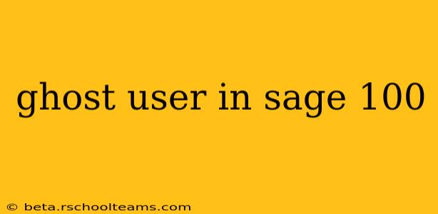 ghost user in sage 100