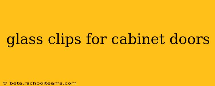 glass clips for cabinet doors