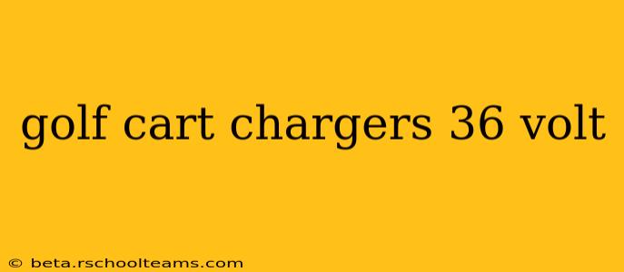 golf cart chargers 36 volt