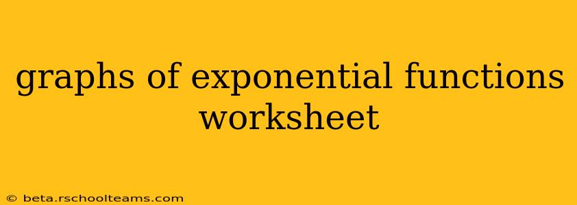graphs of exponential functions worksheet
