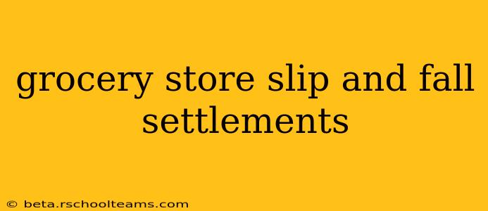 grocery store slip and fall settlements