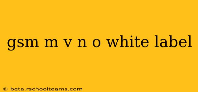 gsm m v n o white label