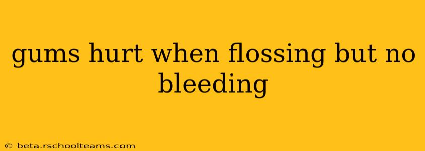 gums hurt when flossing but no bleeding