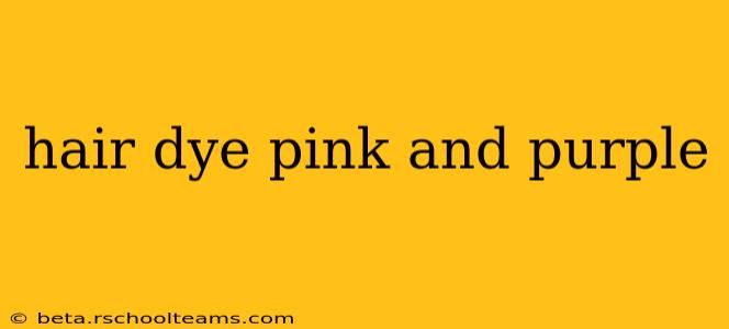 hair dye pink and purple