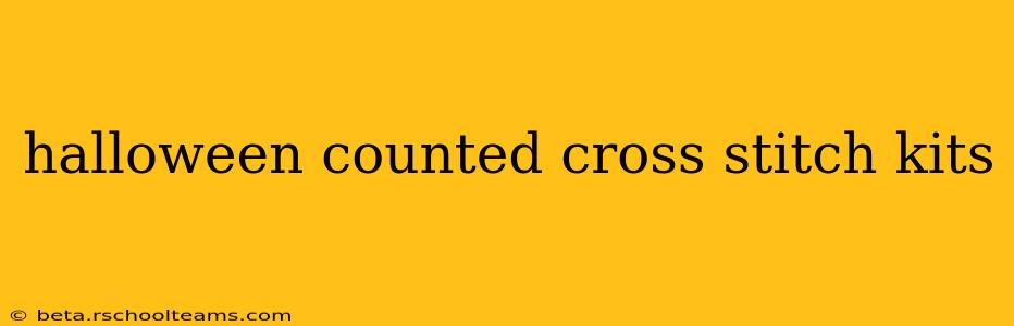 halloween counted cross stitch kits