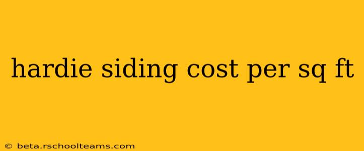 hardie siding cost per sq ft