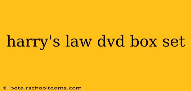 harry's law dvd box set