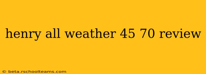 henry all weather 45 70 review