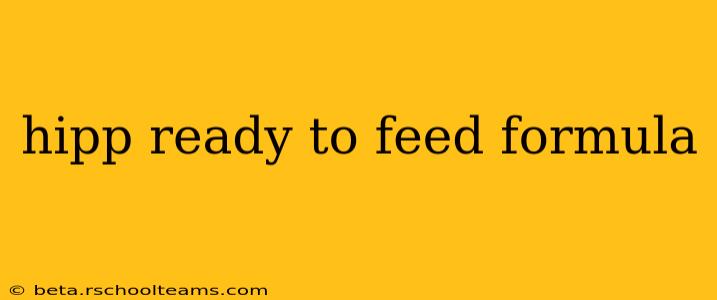 hipp ready to feed formula