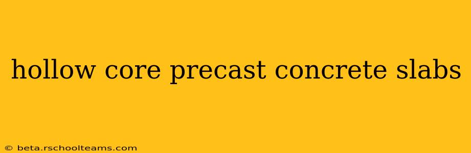 hollow core precast concrete slabs
