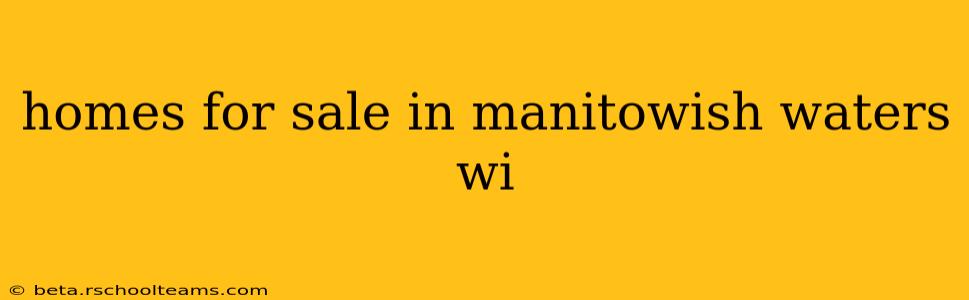 homes for sale in manitowish waters wi