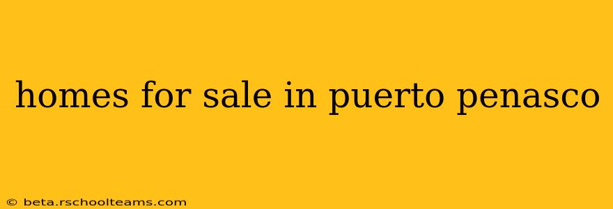 homes for sale in puerto penasco