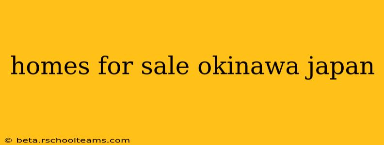 homes for sale okinawa japan