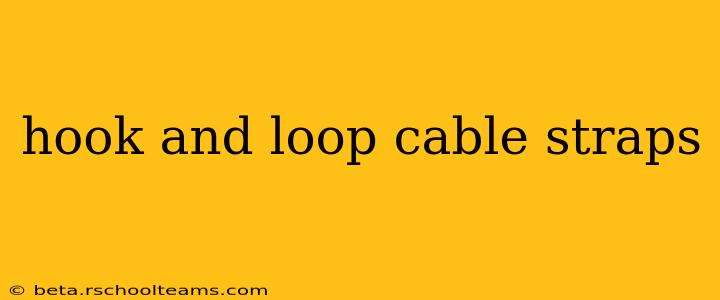 hook and loop cable straps