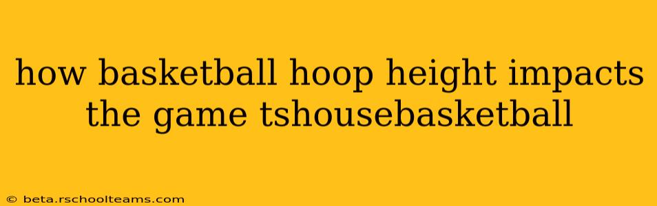 how basketball hoop height impacts the game tshousebasketball