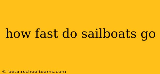 how fast do sailboats go