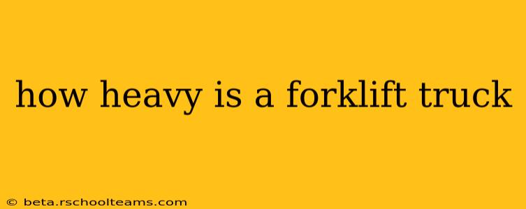 how heavy is a forklift truck