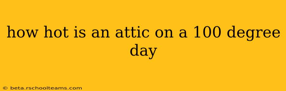 how hot is an attic on a 100 degree day