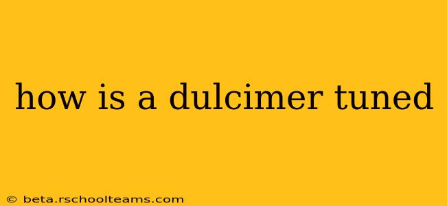how is a dulcimer tuned