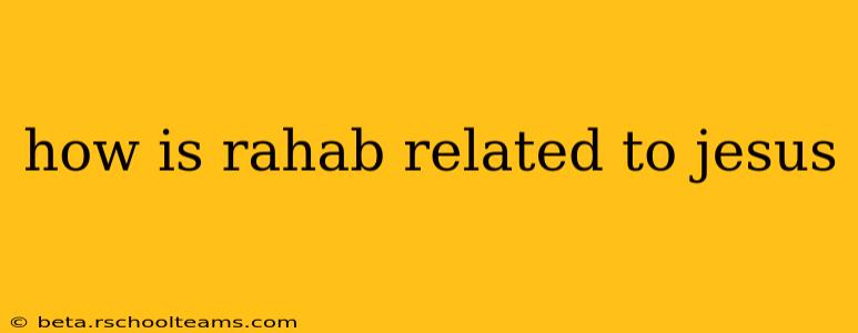 how is rahab related to jesus