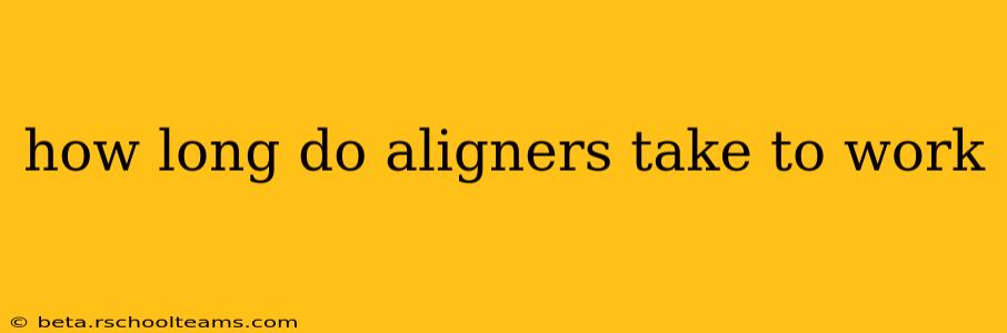 how long do aligners take to work