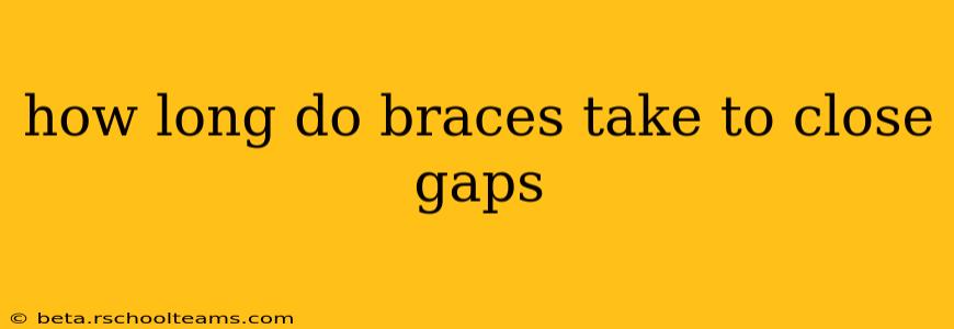 how long do braces take to close gaps