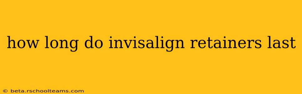 how long do invisalign retainers last