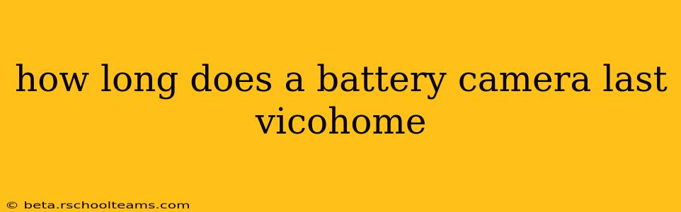how long does a battery camera last vicohome