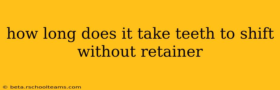 how long does it take teeth to shift without retainer