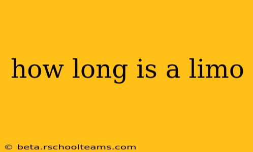 how long is a limo