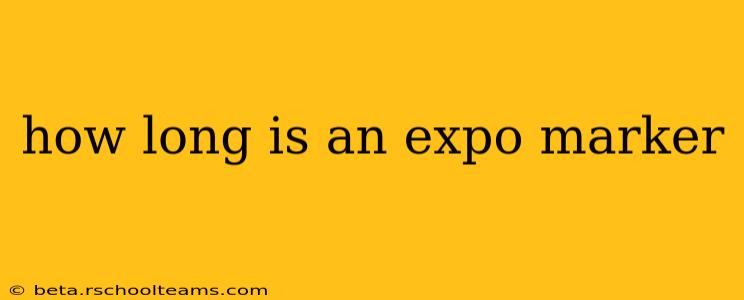 how long is an expo marker