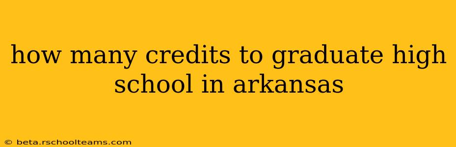 how many credits to graduate high school in arkansas
