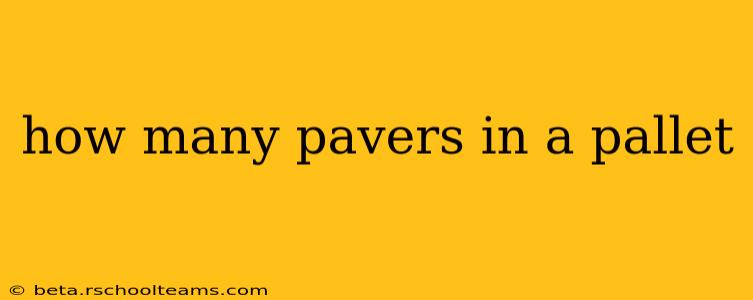 how many pavers in a pallet