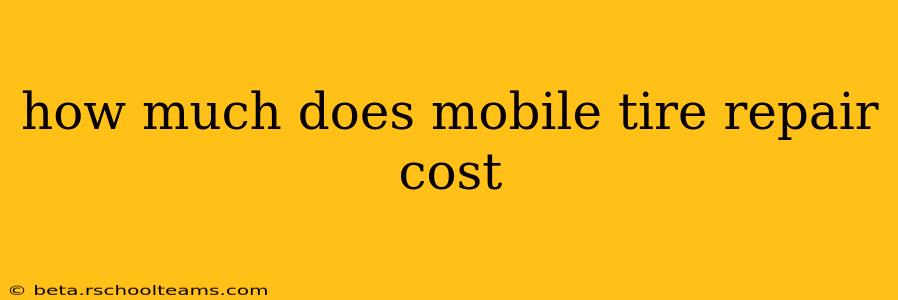 how much does mobile tire repair cost