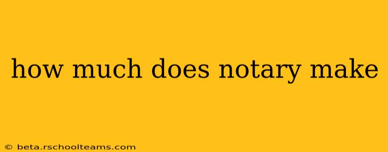 how much does notary make