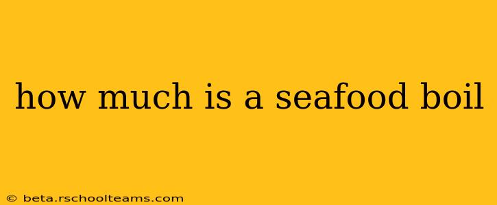how much is a seafood boil
