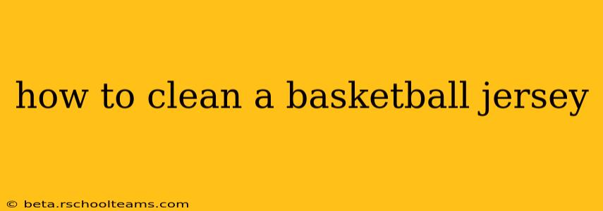 how to clean a basketball jersey