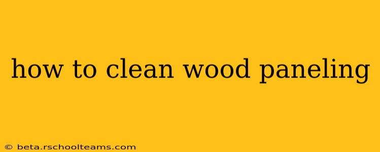 how to clean wood paneling