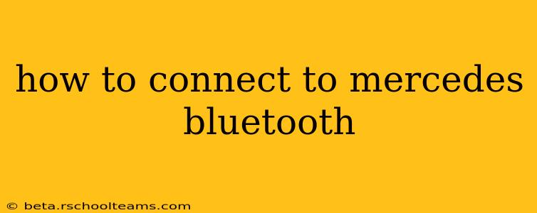 how to connect to mercedes bluetooth
