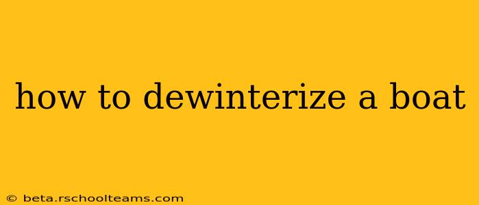 how to dewinterize a boat