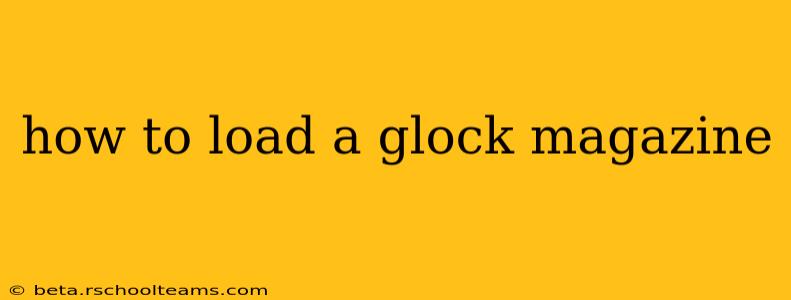 how to load a glock magazine