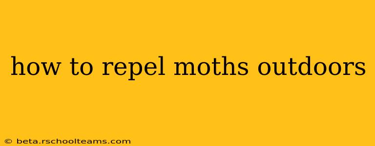 how to repel moths outdoors
