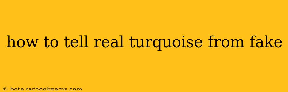 how to tell real turquoise from fake