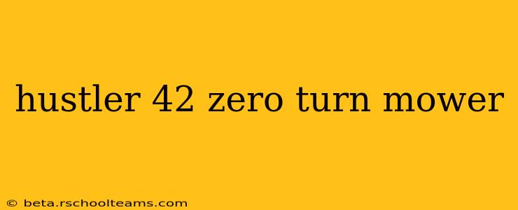 hustler 42 zero turn mower