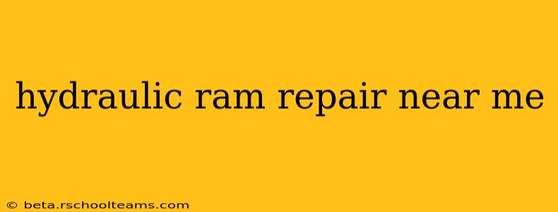 hydraulic ram repair near me