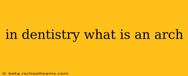 in dentistry what is an arch
