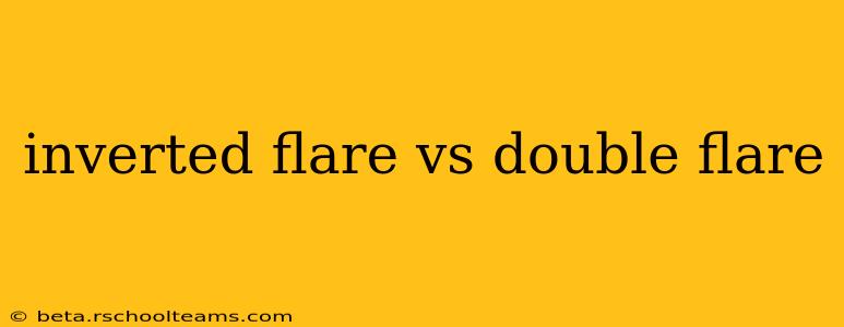 inverted flare vs double flare