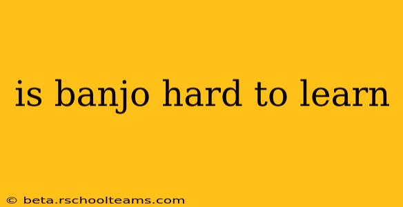 is banjo hard to learn