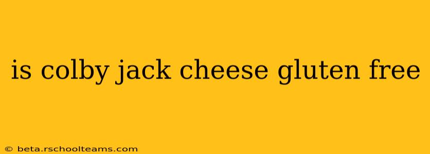 is colby jack cheese gluten free