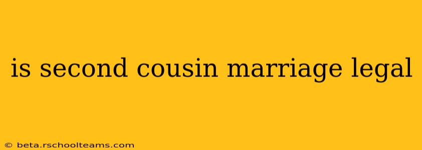 is second cousin marriage legal